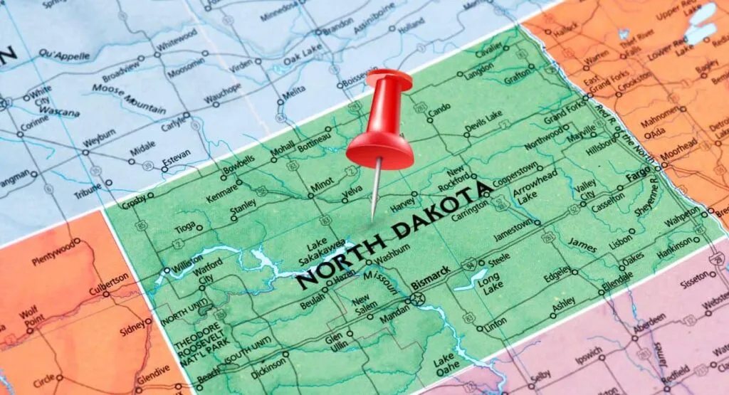North Dakota Map